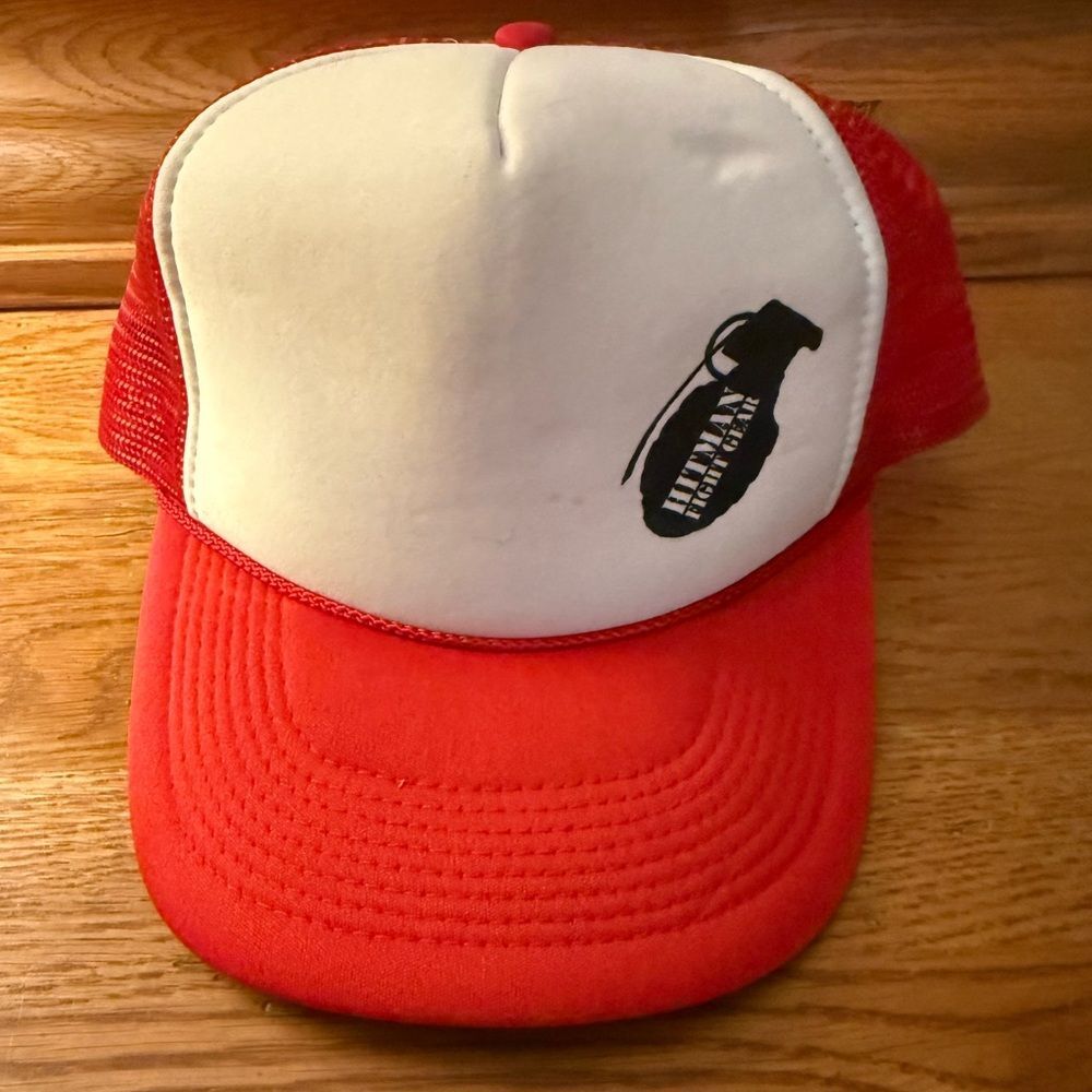 Hitman Fight Gear Trucker Hat with Grenade Design